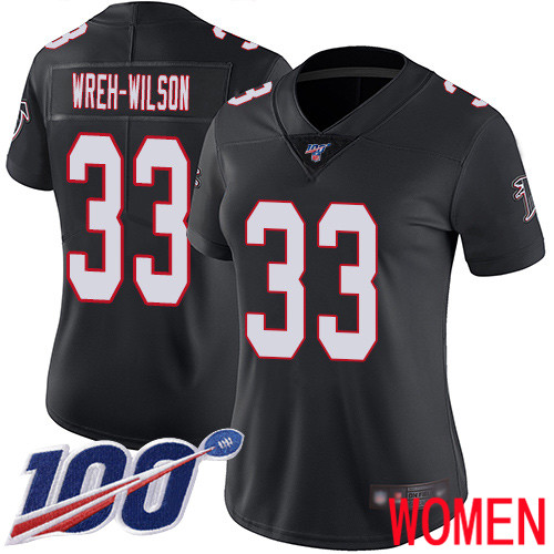 Atlanta Falcons Limited Black Women Blidi Wreh-Wilson Alternate Jersey NFL Football #33 100th Season Vapor Untouchable->atlanta falcons->NFL Jersey
